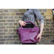 Bach Small Tote Purple Leather 